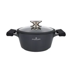 ZWIEGER Black Stone 2 l - garnek aluminiowy z pokrywką