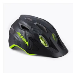 Kask rowerowy dziecięcy Alpina Carapax black neon/yellow