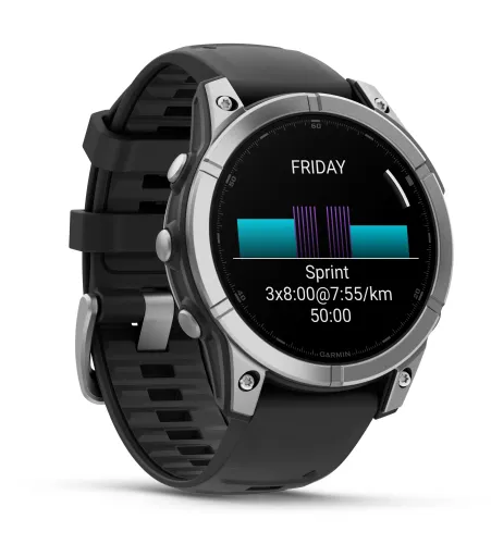 Smartwatch Garmin Fenix E 47mm GPS Srebrny