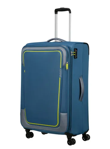 Большой расширяемый чемодан American Tourister Pulsonic-coronet blue