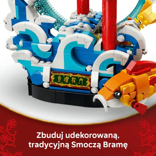 LEGO 80120 Chinese Festivals Karp przeskakujący przez Smoczą Bramę