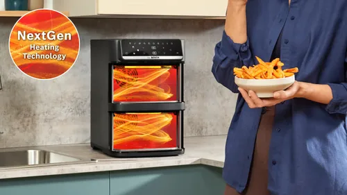 Air Fryer Frytkownica beztłuszczowa BOSCH Serii 6  MAFD661B4 12l z podwójnym koszem