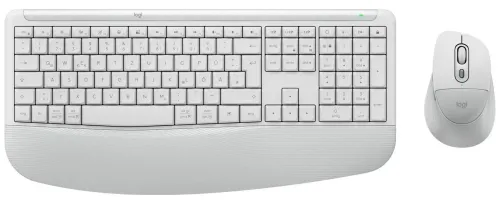Zestaw klawiatura i mysz Logitech Signature Comfort Plus MK880 bezprzewodowy biały