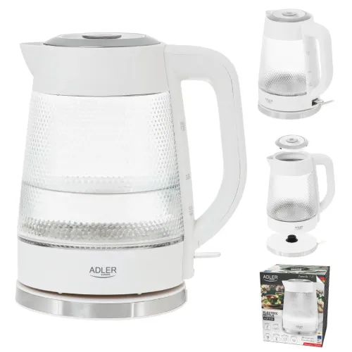 ADLER AD 1306 1,8 l - czajnik elektryczny bezprzewodowy szklany