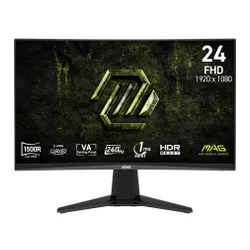 Monitor MSI Mag 245C X24 23.6" 1920x1080px 240Hz 1 ms [MPRT] Curved
