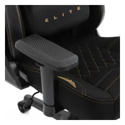 Fotel GAMVIS Elite 2.0 XL Basic Czarny (złote elementy)