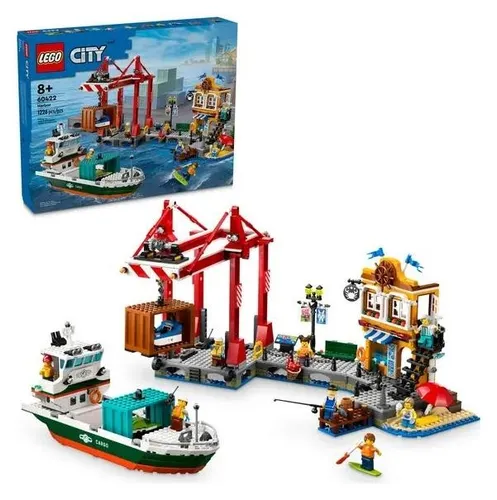 Конструктор LEGO City 60422 морской порт с грузовым кораблем