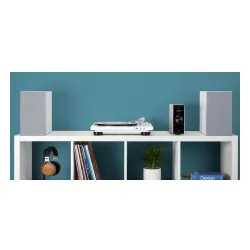 Gramofon Denon DP-450USB Manualny Napęd paskowy Przedwzmacniacz Biały