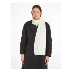 Eșarfă Calvin Klein eșarfă tricotată supradimensionată 30x180 K60k608496 Marshmallow YAL