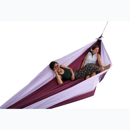 Hamak turystyczny dwuosobowy Ticket To The Moon King Size plum/light purple