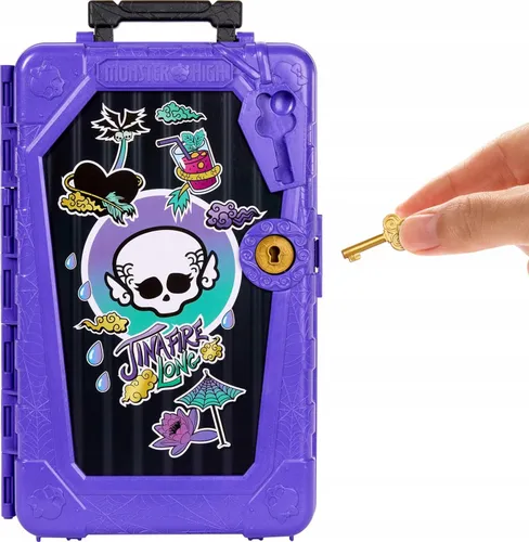 LALKA MONSTER HIGH STRASZYSEKRETY S7 Jinafire Long wakacje zestaw z walizką