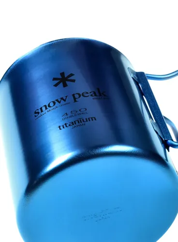 Kubek termiczny Snow Peak Titanium Double Wall 450 Mug - blue