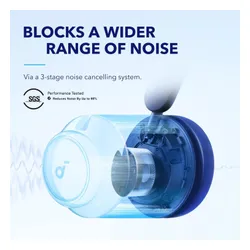 Słuchawki bezprzewodowe Soundcore Space Q45 nauszne Bluetooth 5.3 Niebieski