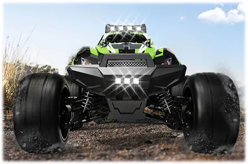 Zdalnie sterowany samochód COIL terenowy Auto 4x4 pilot terenowy 40km/h duży na  pilota zielony 1:8