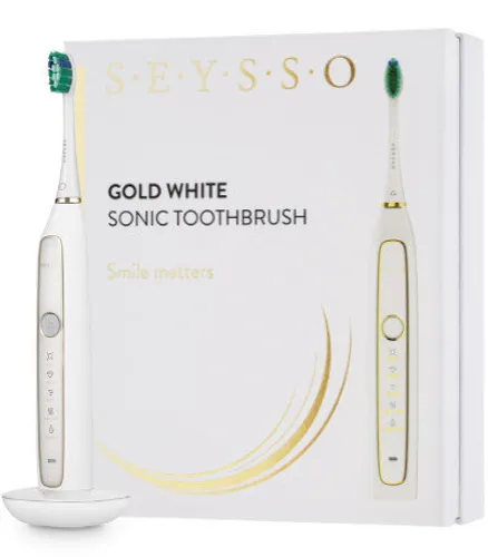 Szczoteczka soniczna SEYSSO Gold White Special Collection
