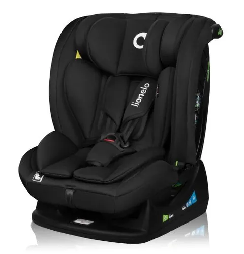 Fotelik samochodowy LIONELO Izzy i-Size 40-150 cm (0-36 kg) Czarny
