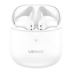Słuchawki bezprzewodowe USAMS IA Series TWS Douszne Bluetooth 5.0 Bały