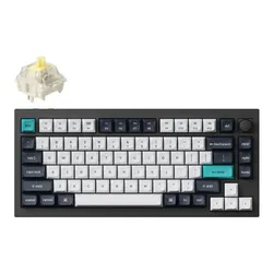 Klawiatura KEYCHRON Q1 Max Wireless Switch Gateron Jupiter Banana Czarno-biało-niebieski