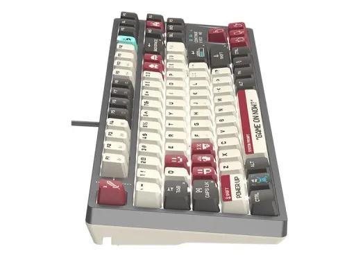 Klawiatura mechaniczna A4tech Bloody S87 Pixels Red BLMS RED Plus Szary