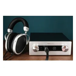 Słuchawki przewodowe HiFiMAN Mini Shangri La Nauszne Czarno-srebrny