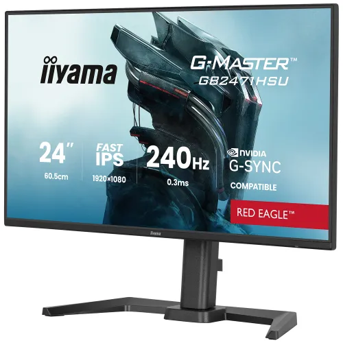 Monitor iiyama G-Master Red Eagle GB2471HSU-B1 23,8" Full HD Fast IPS 240Hz 0,3ms MPRT Gamingowy