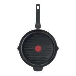 TEFAL Daily Chef Grill 26 cm czerwona - patelnia grillowa nieprzywierająca
