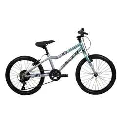 Rower dziecięcy HUFFY Literide Junior 20 cali dla chłopca Srebrno-turkusowy