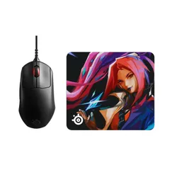 Myszka gamingowa SteelSeries Prime+ + podkładka QCK L Edycja Limitowana