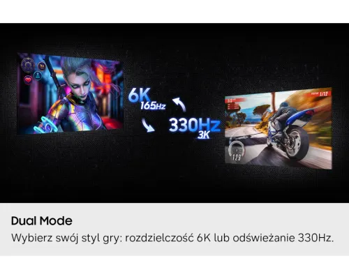 Monitor Samsung Odyssey G8 S32HG802ES 32" 6K Fast IPS Dual Mode 165Hz/330Hz 1ms Gamingowy