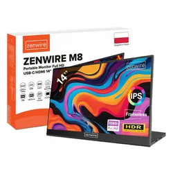Monitor ZENWIRE M8 14" 1920x1080px IPS