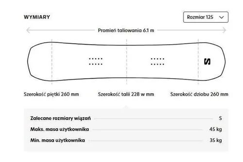 Deska snowboardowa Salomon Grace + wiązania Goodtime XS Black 2024