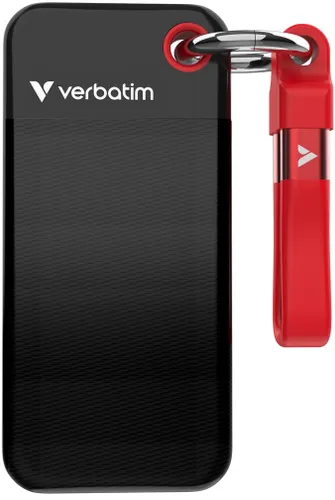 Dysk VERBATIM Pocket 2TB SSD Czarno-czerwony