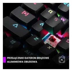 Klawiatura PREYON Long Claw Brown Gateron Brown (PLCB104B)