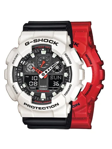 Casio Zegarek SET GA-100B-4AER + BEZEL 10395292 + PASEK 10347688