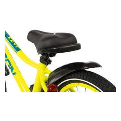 Rower dziecięcy KARBON Jazz 16 cali dla chłopca Limonkowy