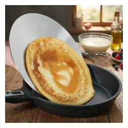 KUCHENPROFI Flat 30 cm - pokrywka dwustronna do naleśników ze stali nierdzewnej
