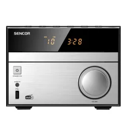 Wieża Sencor SMC 4600DBR 30W Bluetooth Radio FM, DAB+ Czarno-srebrny