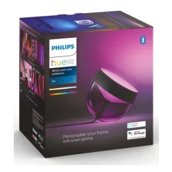 Lampka nocna Philips Hue White Ambiance Iris Czarny