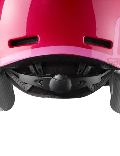 Kask narciarski dziecięcy SALOMON GROM VISOR pink z WBUDOWANA SZYBĄ - KAT. S2 - Rozmiar - M