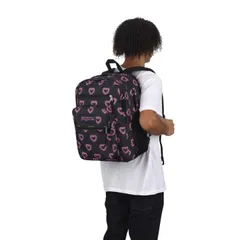 Рюкзак для ноутбука JanSport Big Student - счастливые сердца черный