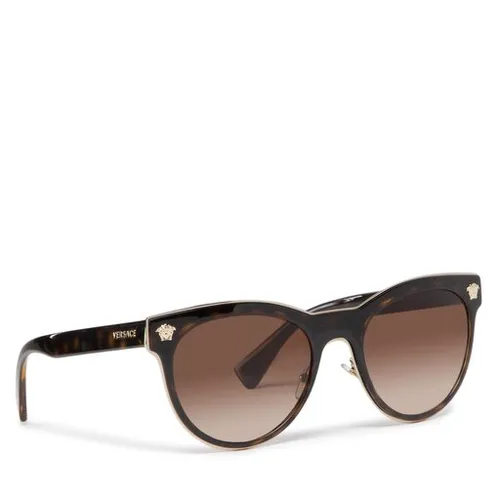 Okulary przeciwsłoneczne Versace 0VE2198 125213 Havana/Brown Gradient Dark Brown - Rozmiar (EU) 54