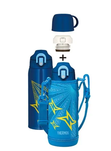 Termos na napoje z futerałem Thermos Active 0,8 l - blue / yellow