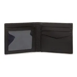 Büyük Erkek Cüzdan Lacoste Sm Billfold &amp; ID Yuvası Nh2824ce Noir 000