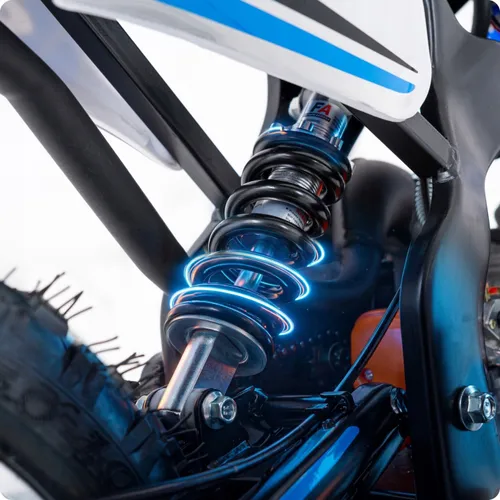 Cross spalinowy dla dzieci 49CC motocykl na akumulator e-start LED 35km/h