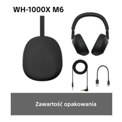 Słuchawki nauszne SONY WH-1000XM6 ANC Niebieski