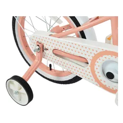 Rower dziecięcy INDIANA Pretty 16 cali dla dziewczynki Brzoskwiniowy