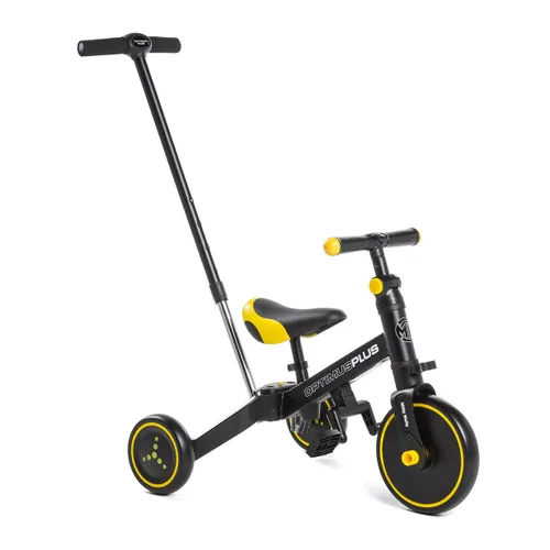 Rowerek biegowy trójkołowy Milly Mally 4w1 Optimus Plus black