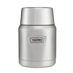 Termos obiadowy z łyżką Thermos Icon Food Jar 0,47 l - matte stainless steel