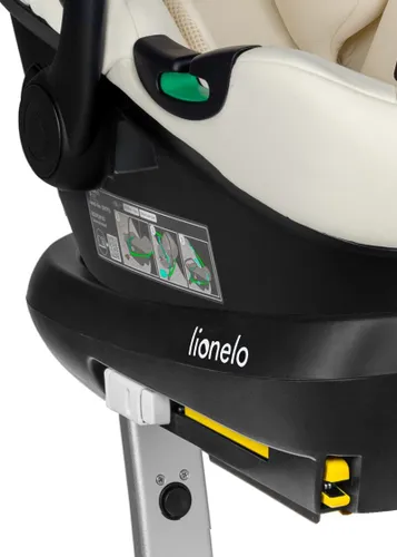 Fotelik samochodowy LIONELO Astrid i-Size z bazą Isofix 40-87 cm (0-13 kg) Kremowy