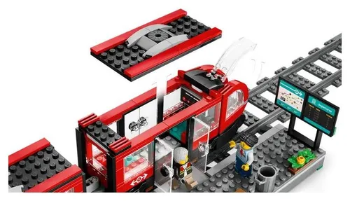 LEGO City 60423 городской трамвай со станцией